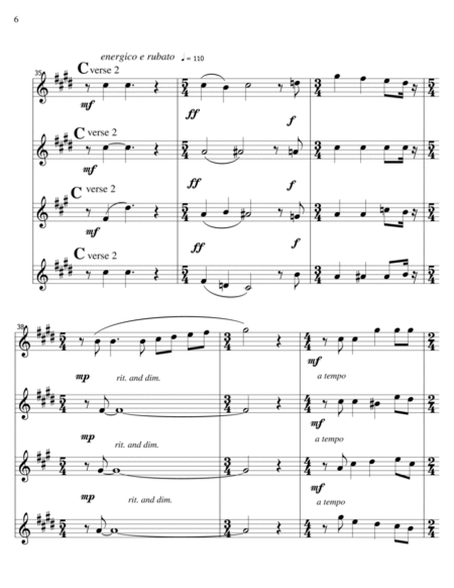 Fantasia on God Rest You Merry - Saxophone Quartet
