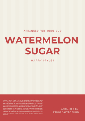 Book cover for Watermelon Sugar