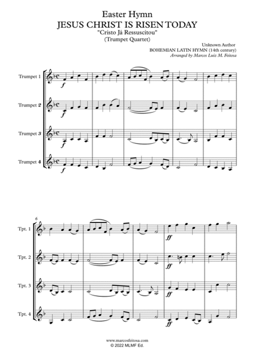 Easter Hymn Collection (with five songs) BOOK 1 - Trumpet Quartet image number null