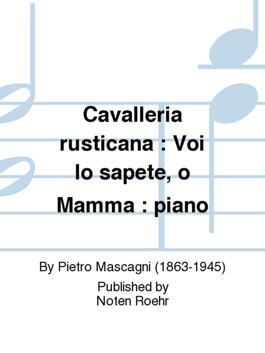 Cavalleria rusticana