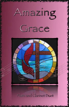 Book cover for Amazing Grace, Gospel style for Flute and Clarinet Duet
