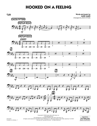 Book cover for Hooked On A Feeling (arr. Rick Stitzel) - Tuba