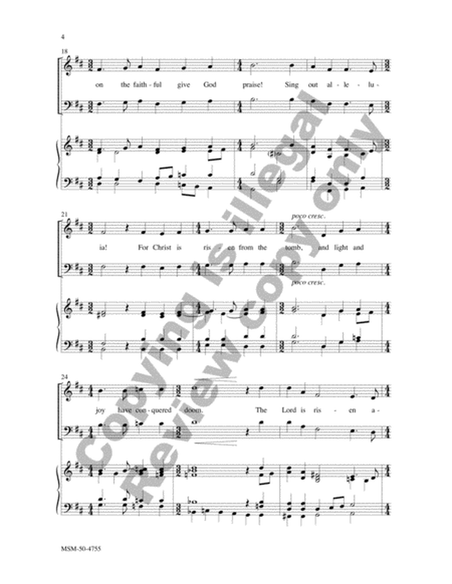 The Lord Is Risen Again (Choral Score) image number null