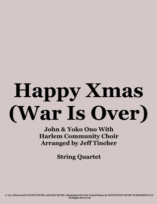 Book cover for Happy Xmas (war Is Over)