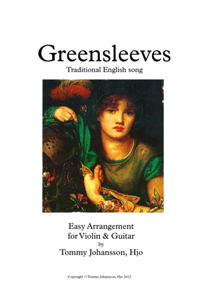 Book cover for Greensleeves -Violin&Guitar