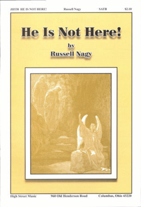 Book cover for He Is Not Here!