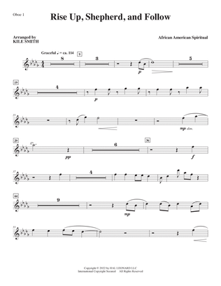 Rise Up, Shepherd, And Follow (arr. Kile Smith) - Oboe 1