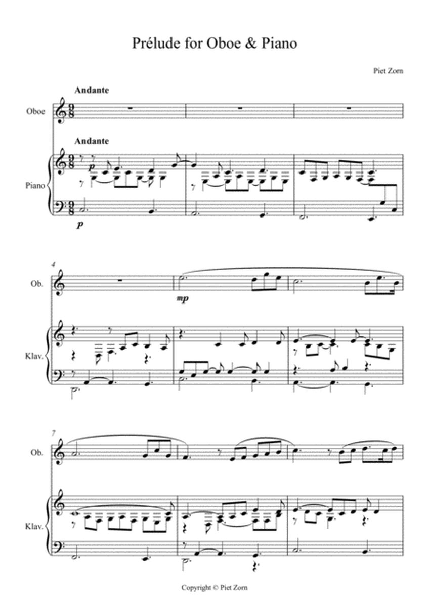 Prelude for Oboe and Piano