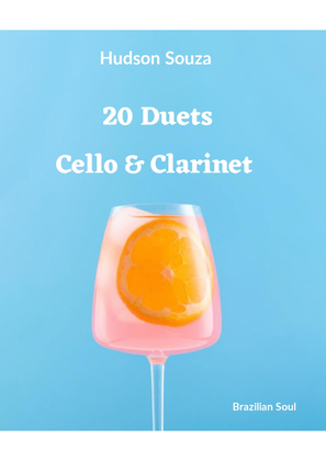 Book cover for 20 Duets to Cello & Clarinet Sib