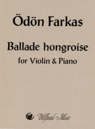 Book cover for Ballade hongroise