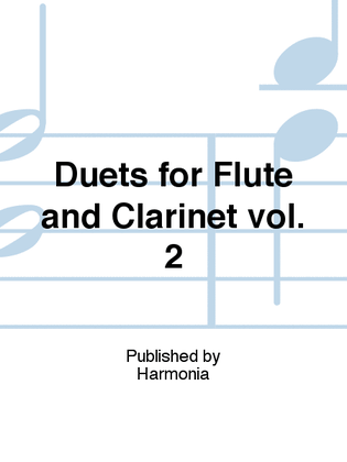 Book cover for Duets for Flute and Clarinet vol. 2