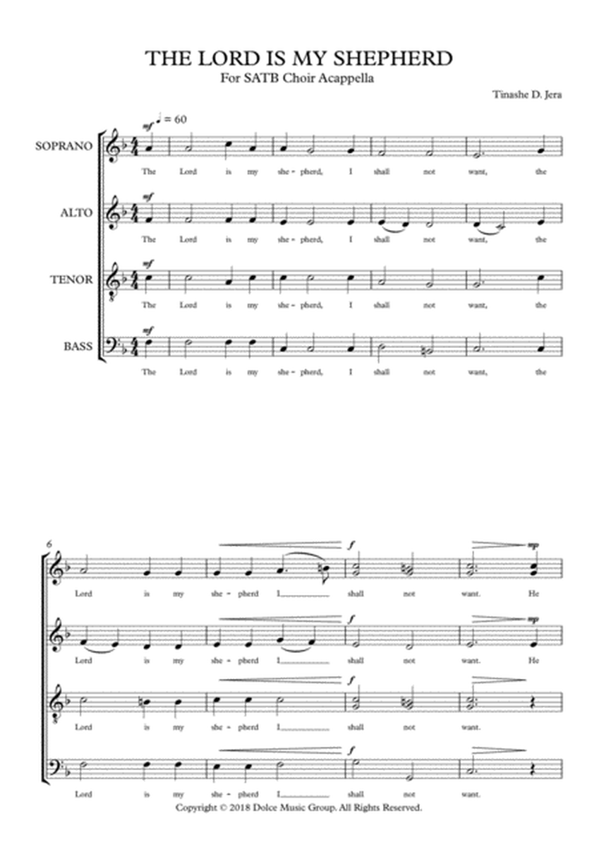 The Lord is my shepherd - SATB image number null