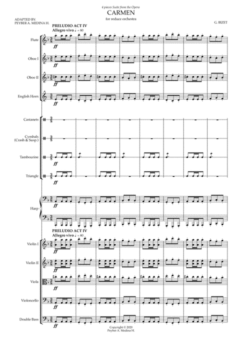 BIZET CARMEN SUITE FOR SMALL ORCHESTRA by Peyber Medina image number null