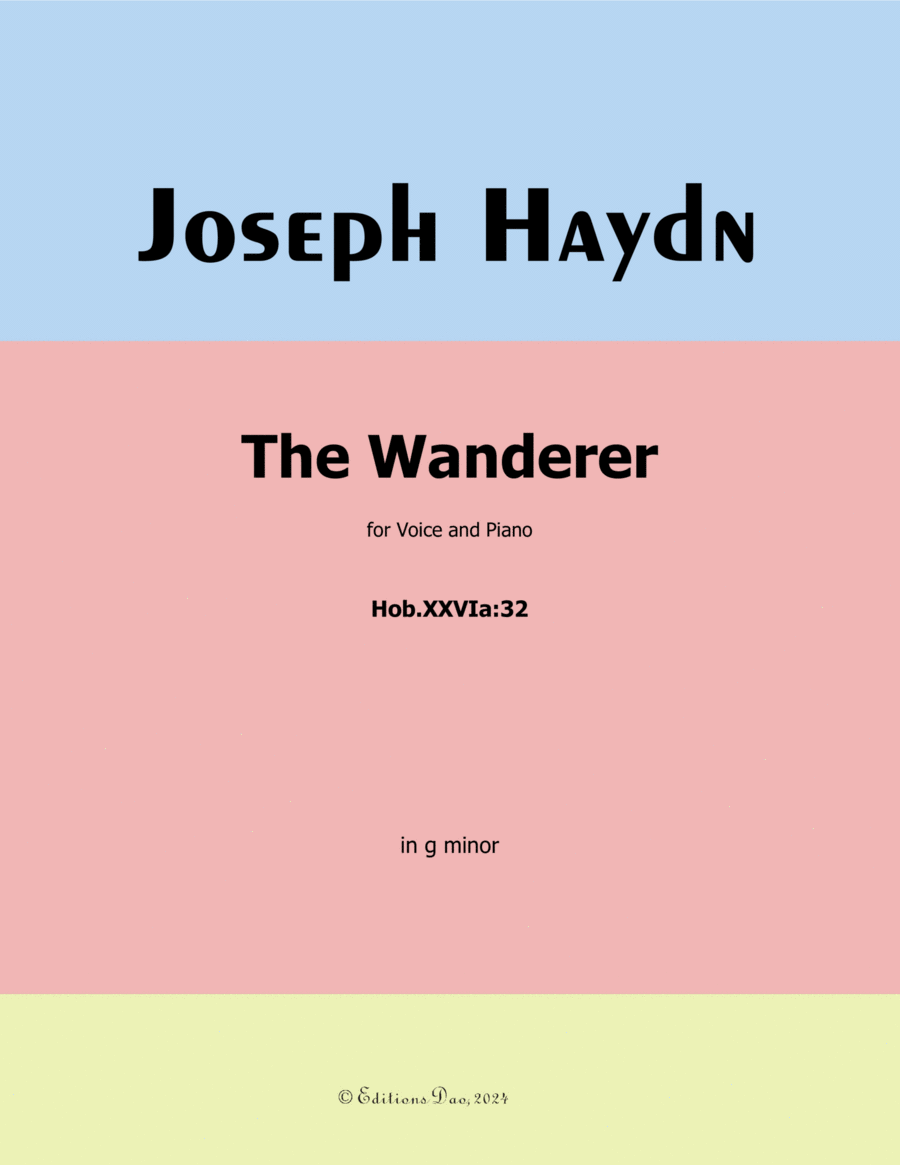 The Wanderer, by Haydn, in g minor