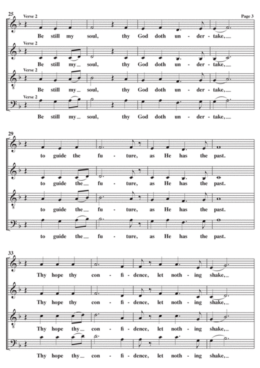 Be Still My Soul A Cappella SATB image number null