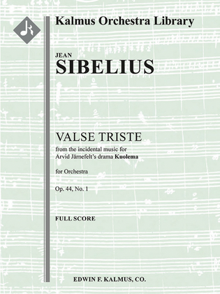 Book cover for Kuolema, Op. 44: No. 1, Valse triste