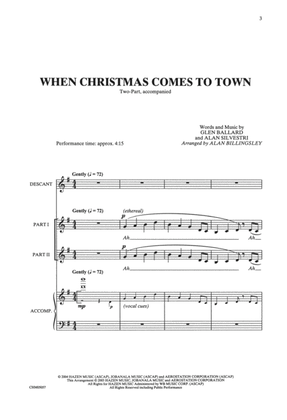 Book cover for When Christmas Comes to Town (from The Polar Express)