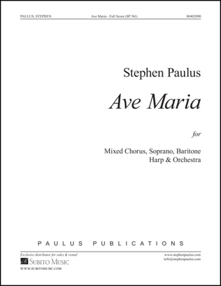 Ave Maria - Choral Score