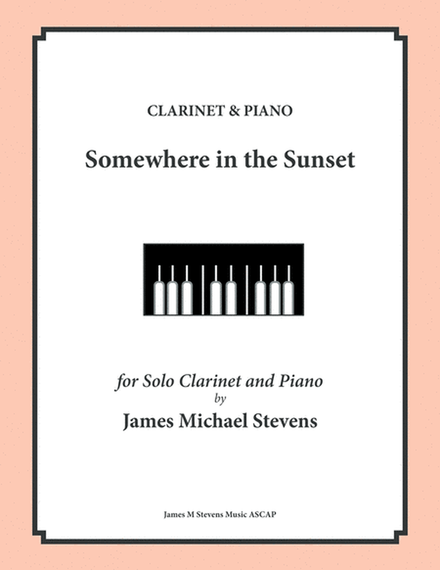 Somewhere in the Sunset - Clarinet & Piano image number null