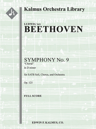 Book cover for Symphony No. 9 in D minor, Op. 125 'Choral'