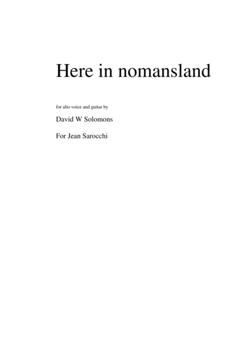Here in Nomansland - alto voice and guitar chords image number null