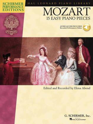 Book cover for Mozart – 15 Easy Piano Pieces