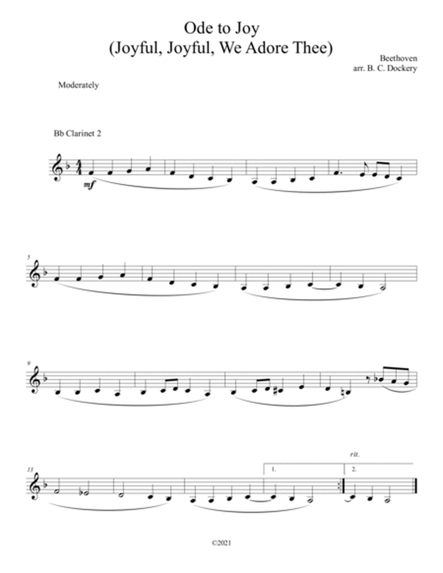 20 Easter Hymn Duets for 2 Clarinets and Piano: Vols. 1 & 2 image number null