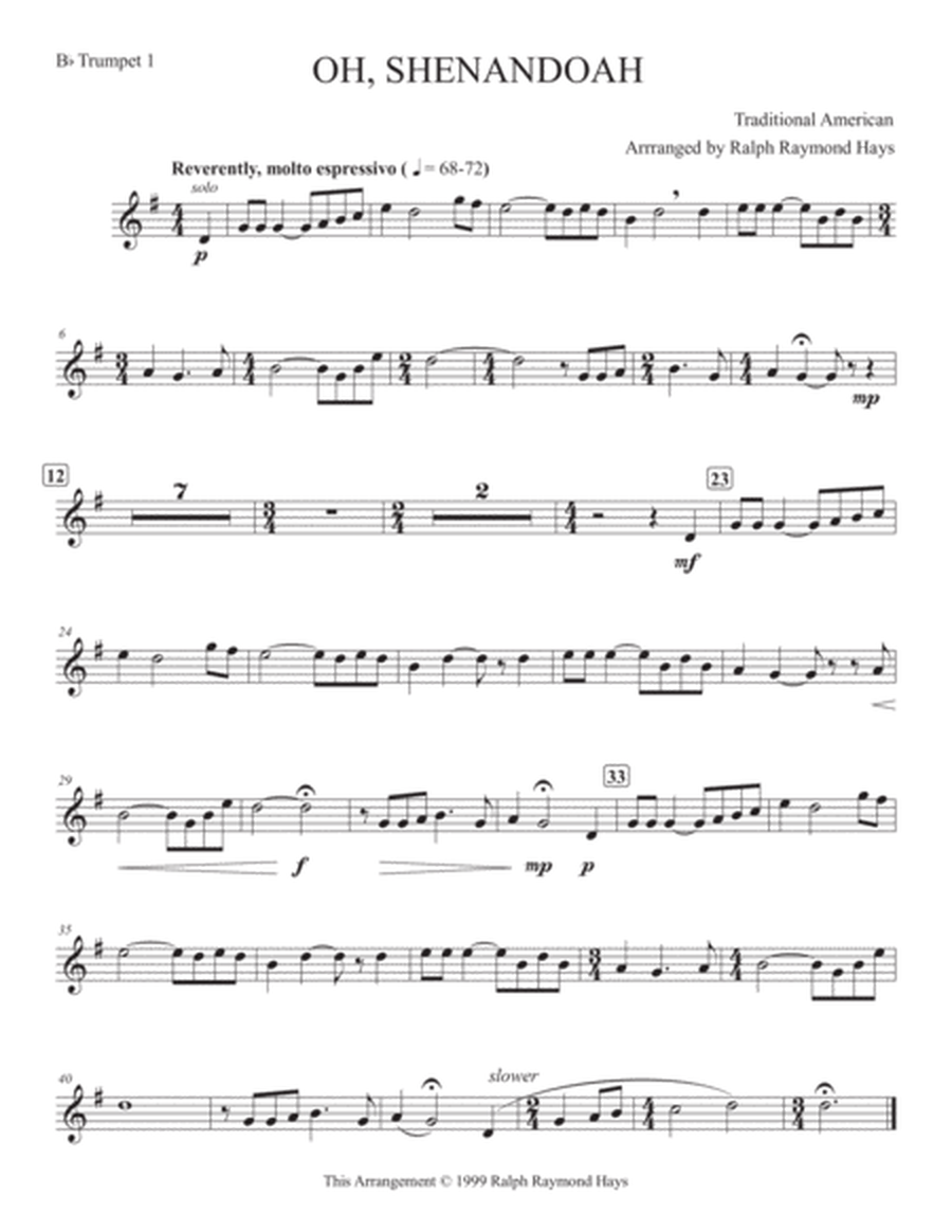 Shenandoah (for brass quintet) image number null