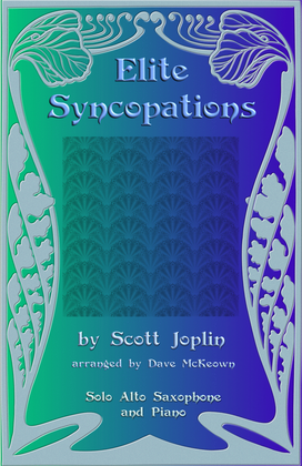 Book cover for The Elite Syncopations for Solo Alto Saxophone and Piano