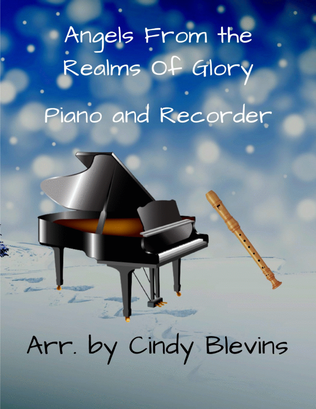 Book cover for Angels, From the Realms of Glory, Piano and Recorder