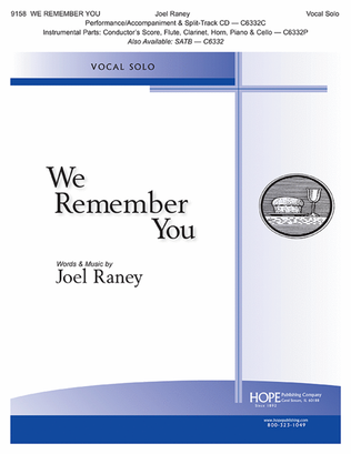 Book cover for We Remember You