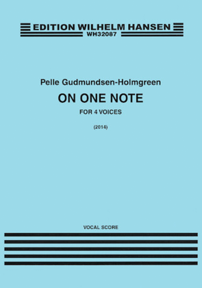 Book cover for On One Note Vocal Score