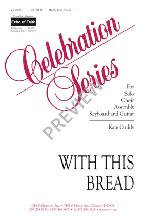 Book cover for With This Bread