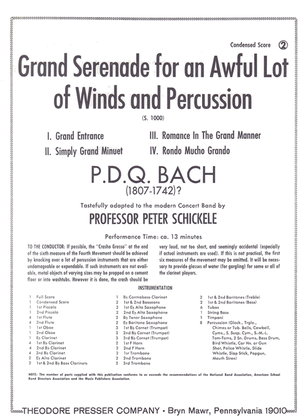 Book cover for Grand Serenade For An Awful Lot of Winds And Percussion