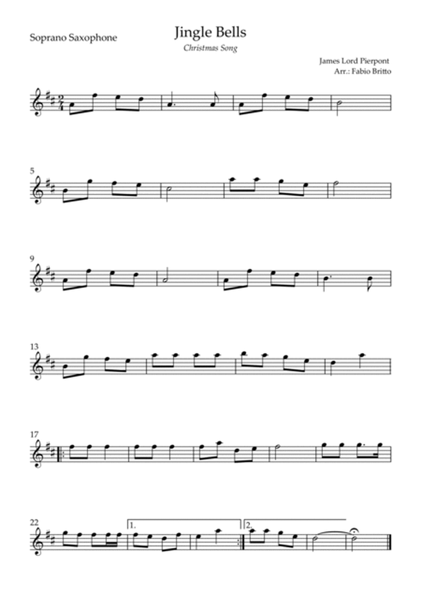 Jingle Bells (Christmas Song) for Saxophone Quartet image number null