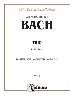 Book cover for Trio in B-flat for Two Violins