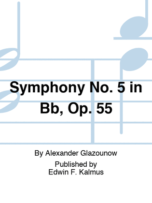 Book cover for Symphony No. 5 in Bb, Op. 55