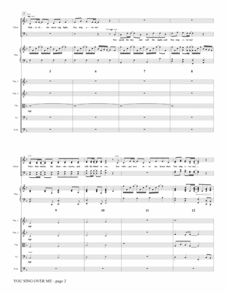 You Sing Over Me - Full Score