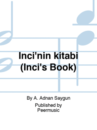 Book cover for Inci'nin kitabi (Inci's Book)