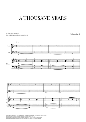 Book cover for A Thousand Years