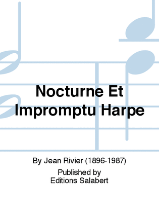 Book cover for Nocturne Et Impromptu Harpe