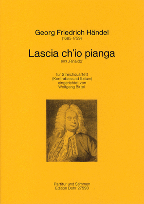 Book cover for Lascia ch'io pianga für Streichquartett (aus "Rinaldo")