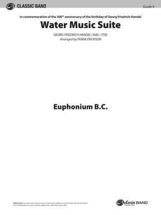Book cover for Water Music Suite: Baritone B.C.