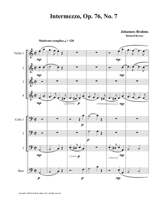 Intermezzo, Op. 76, No. 7 (String Octet)