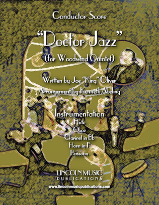 Book cover for Doctor Jazz (for Woodwind Quintet)