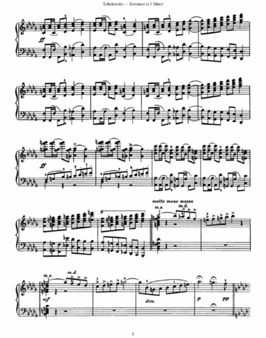 Peter Tchaikovsky - Romance in F Minor