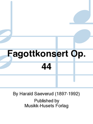 Book cover for Fagottkonsert Op. 44