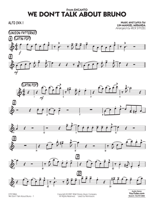 Book cover for We Don't Talk About Bruno (from Encanto) (arr. Rick Stitzel) - Alto Sax 1