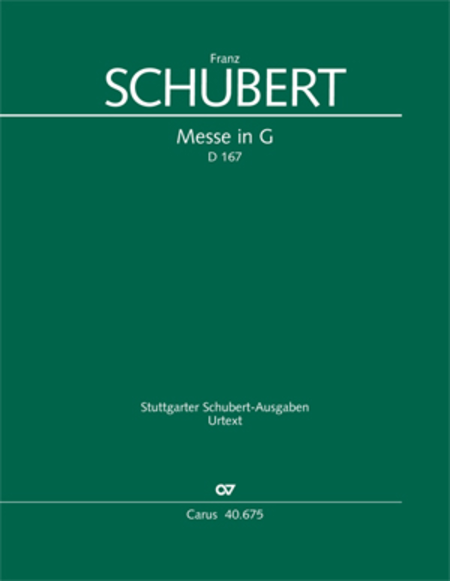 Messe in G (Mass in G major) (Messe en sol majeur)