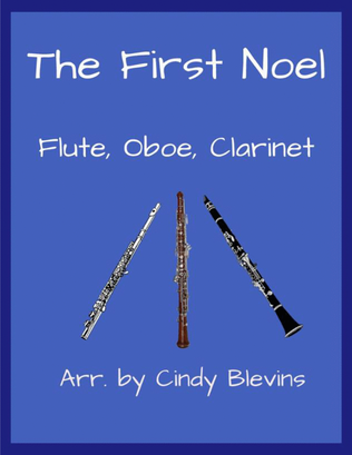 Book cover for The First Noel, for Flute, Oboe and Clarinet